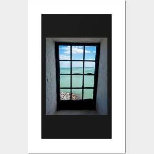 The view from the lighthouse window Bill Baggs Lighthouse Key Biscayne Florida Posters and Art